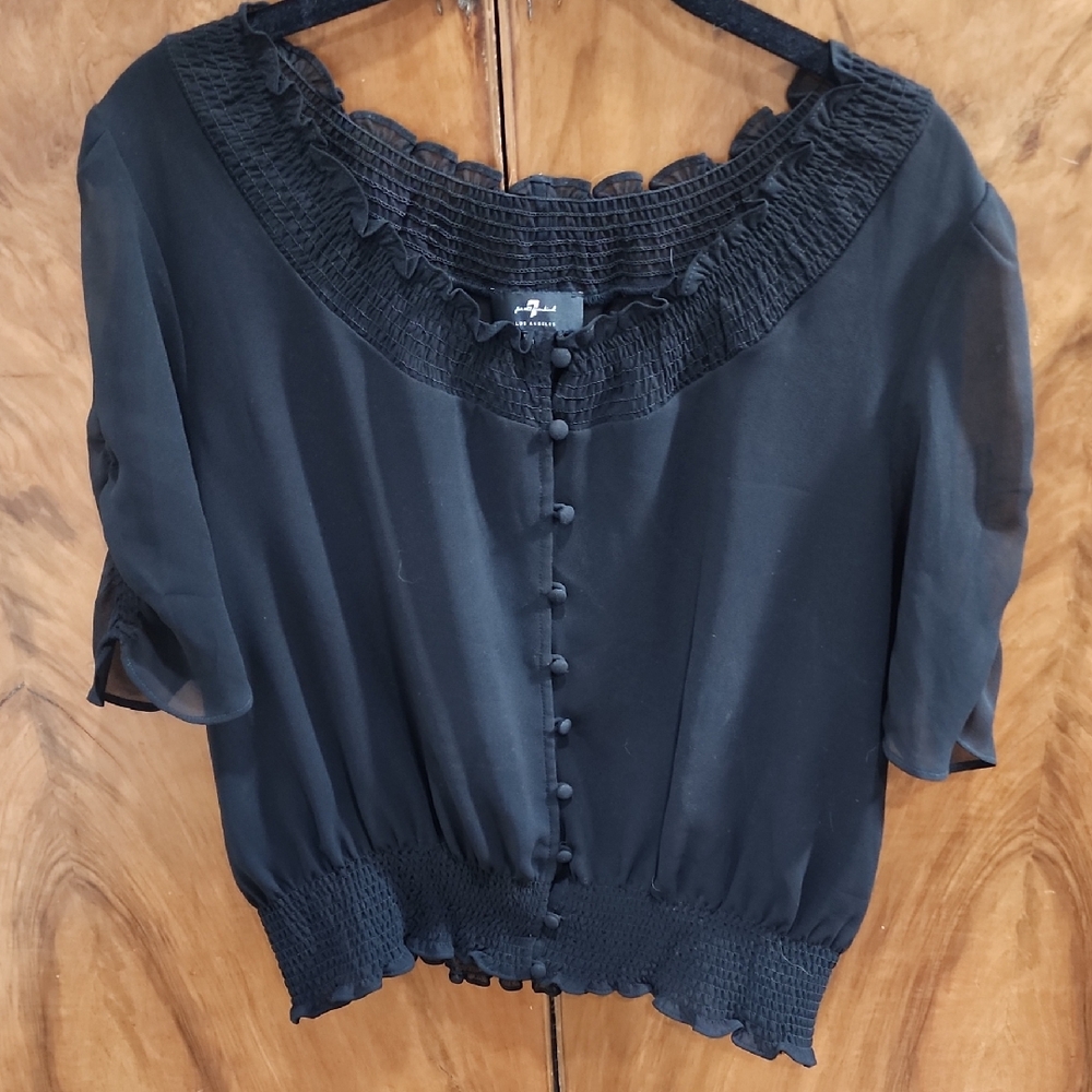 Elegant Black Women's Top